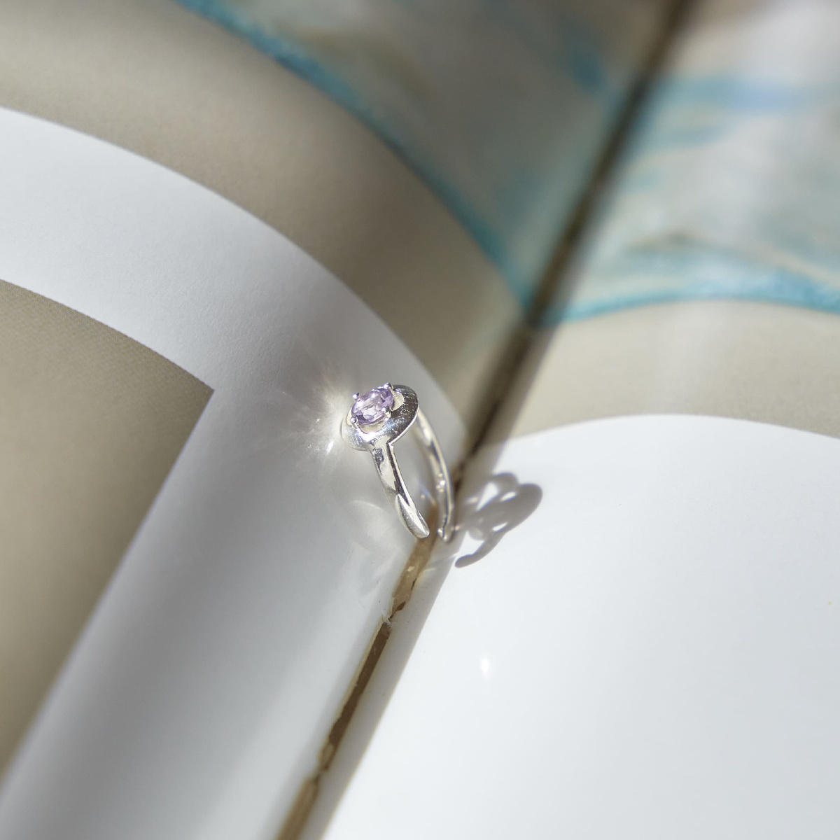 Кафф Cerchio с аметистом - 20%