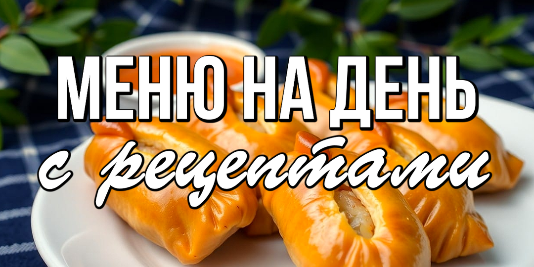 📌 Меню на день с рецептами - простые и вкусные блюда