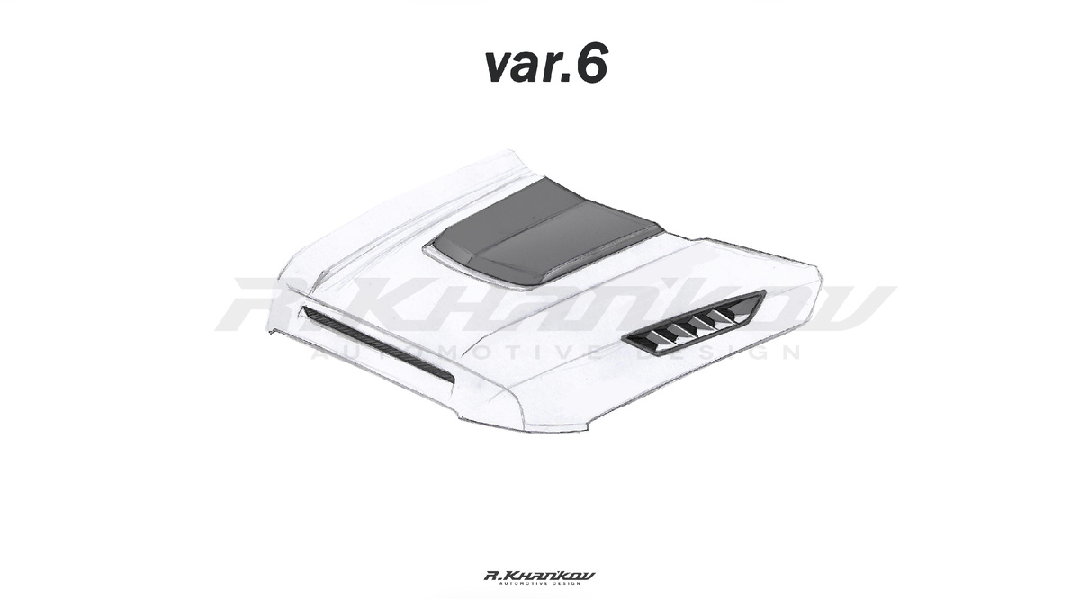 На этом варианте понравились боковые жабры и горб.