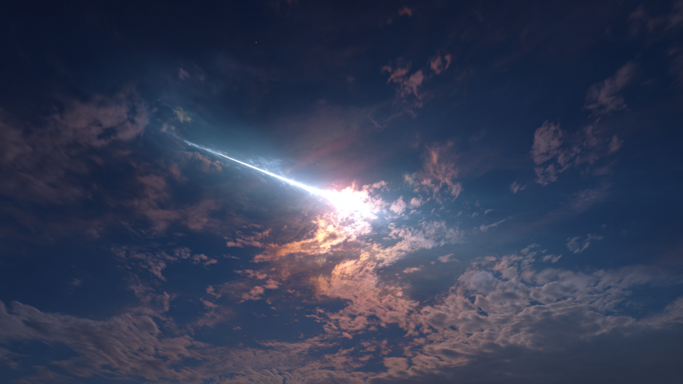     Загадочный светящийся объект заметили в небе над Красногорском РЕН ТВ