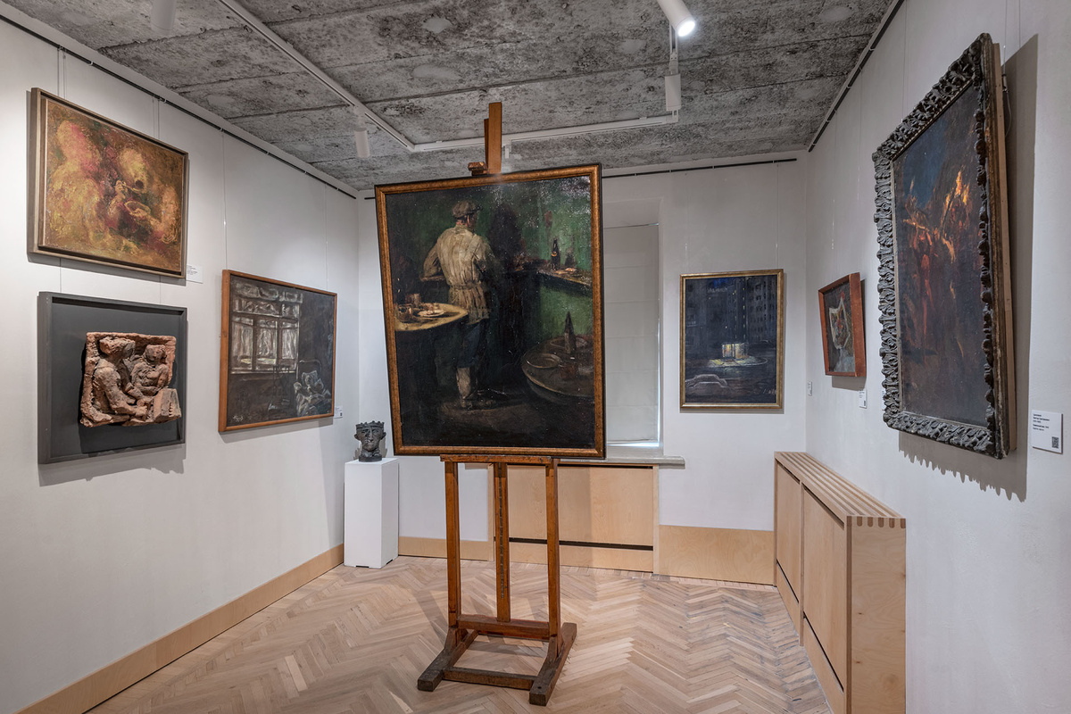    Экспозиция музейного центра «Масловка. Городок художников»