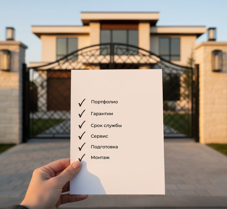 Чек-лист по выбору компании по установке ворот
