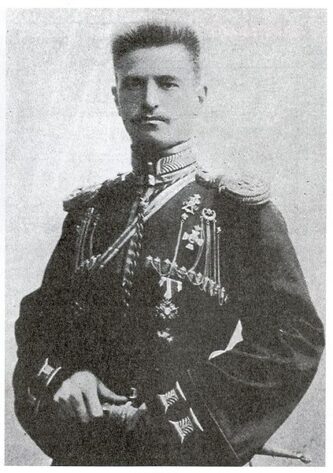 Подъесаул Вячеслав Ткачев, 1913 год.