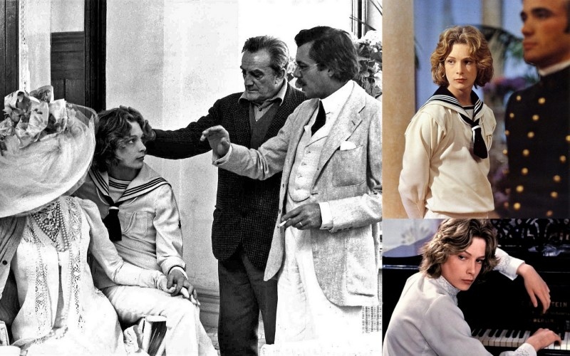    Коллаж Царьграда. Съёмки фильма "Смерть в Венеции". В том числе, кадр с режиссёром, ставшим монстром.