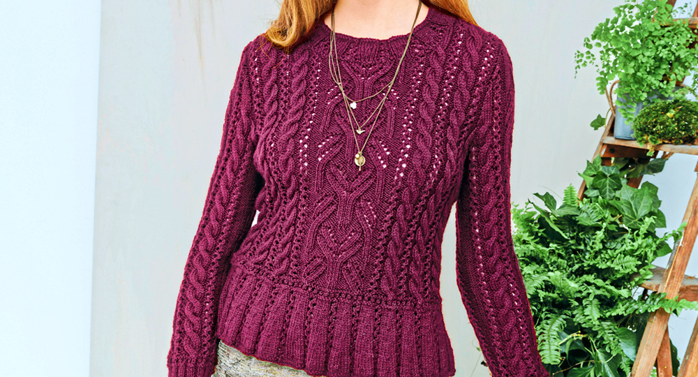 Добавим ажура! 5 женских пуловеров и джемперов с ажурными узорами