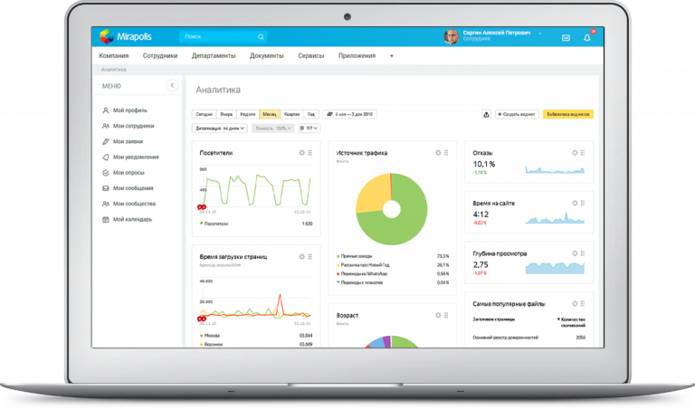 Инструменты аналитики в Mirapolis Portal