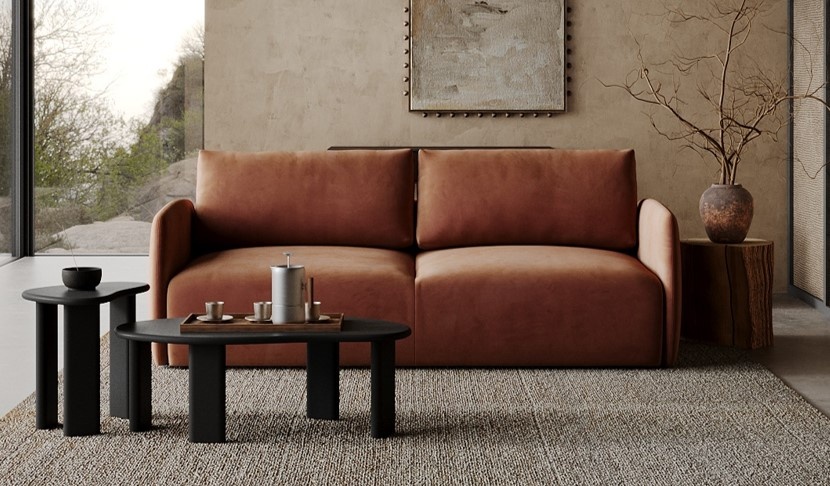 Диван-кровать ENZO и журнальные столики KUMO