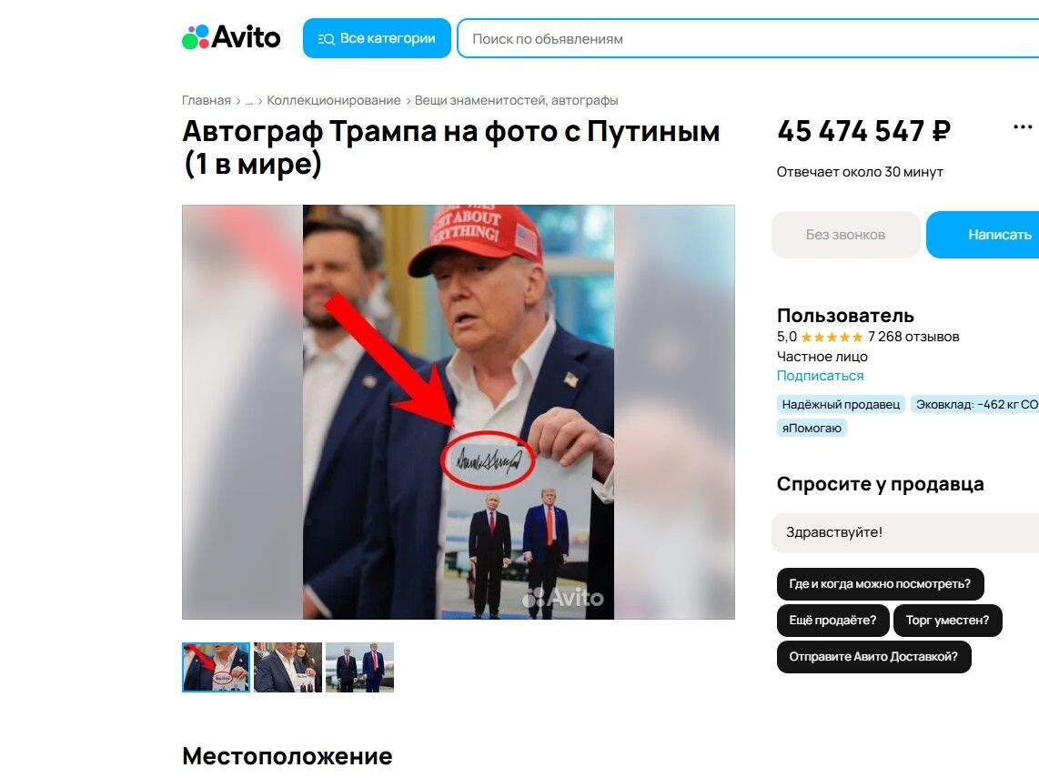     / Источник: Скриншот страницы в Авито