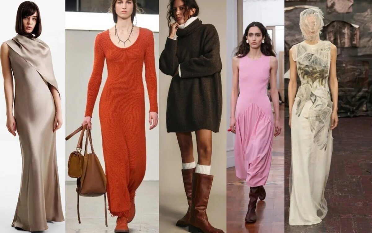    От бельевого стиля до макси: главные тренды платьев осень-зима 2025/2026