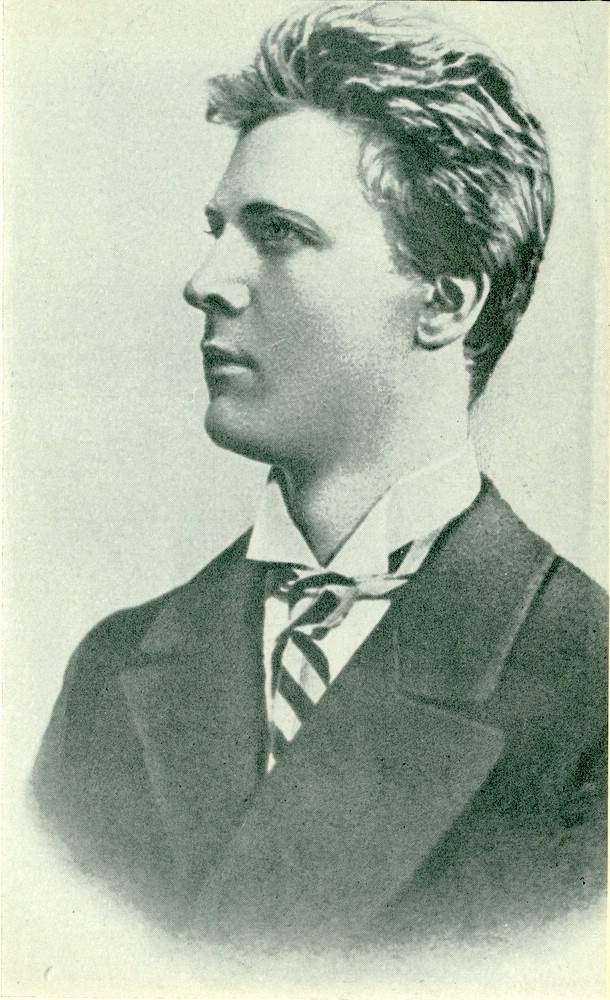 Ф.И.Шаляпин в начале своего творческого пути, 1893 г. Отсканированное изображение