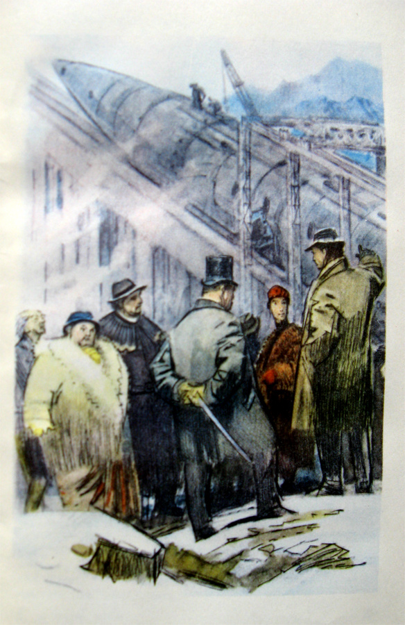 Петр Луганский. Иллюстрация к роману Александра Беляева "Прыжок в ничто". Изображение взято из открытых источников