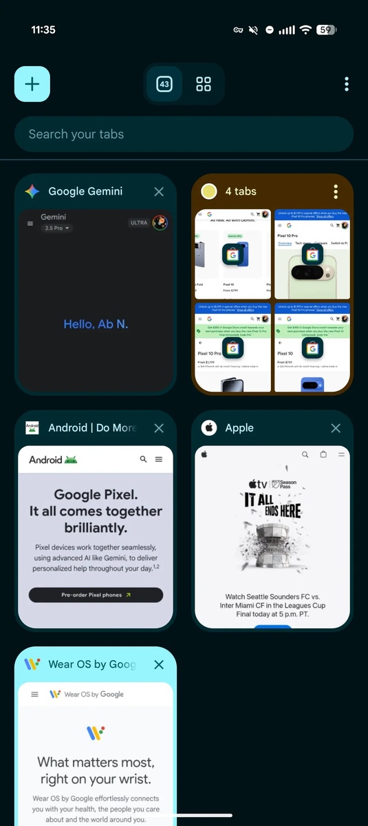    Android-версия Google Chrome получила новый дизайн интерфейса