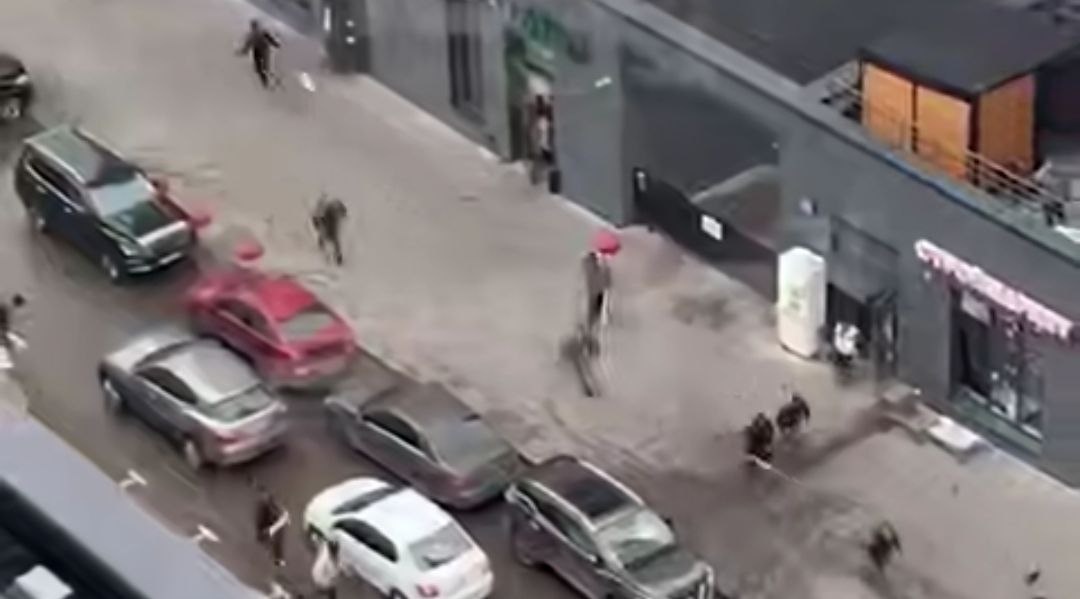 Местные боялись выйти на улицу. Фото: Shot