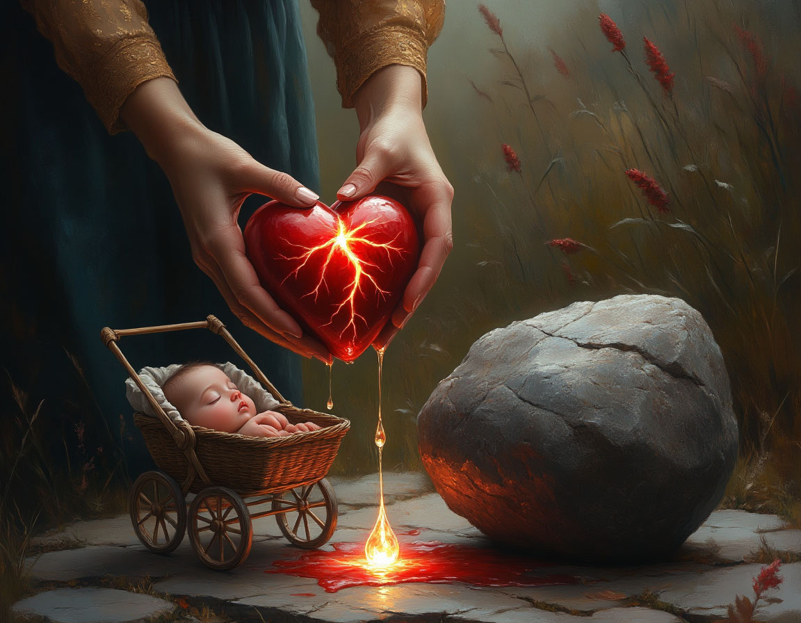 Материнское сердце - в детках, а детское - в камне. Народная мудрость