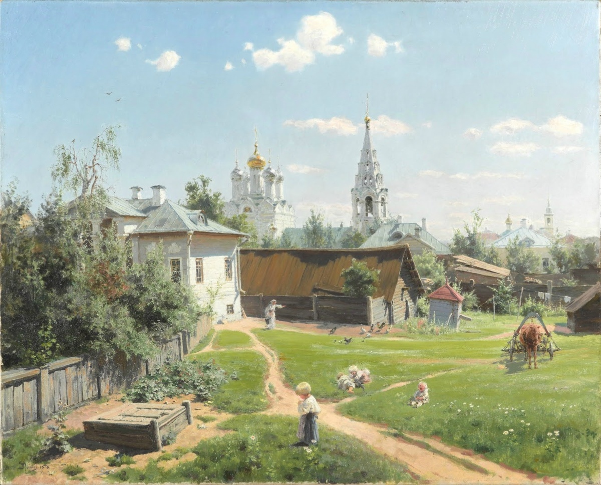 Московский дворик. 1878. Художник – Василий Поленов (1844–1927). Третьяковская галерея, Москва