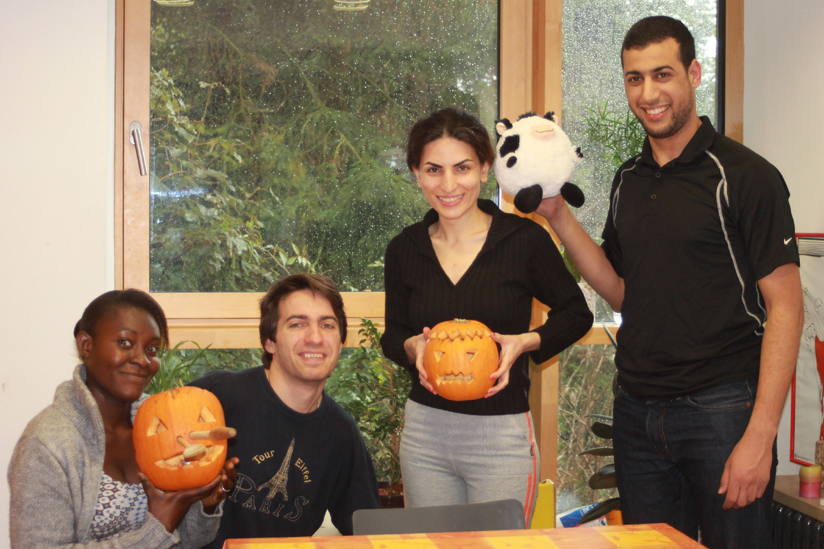 С ребятами из Нигера, Ирана и Марокко 