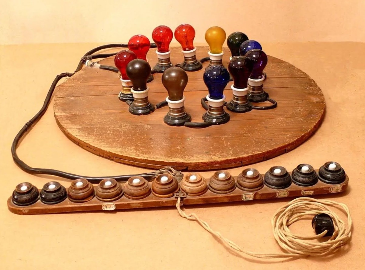 Модель светового аппарата для сопровождения поэмы А. Н. Скрябина «Прометей». 1910-е