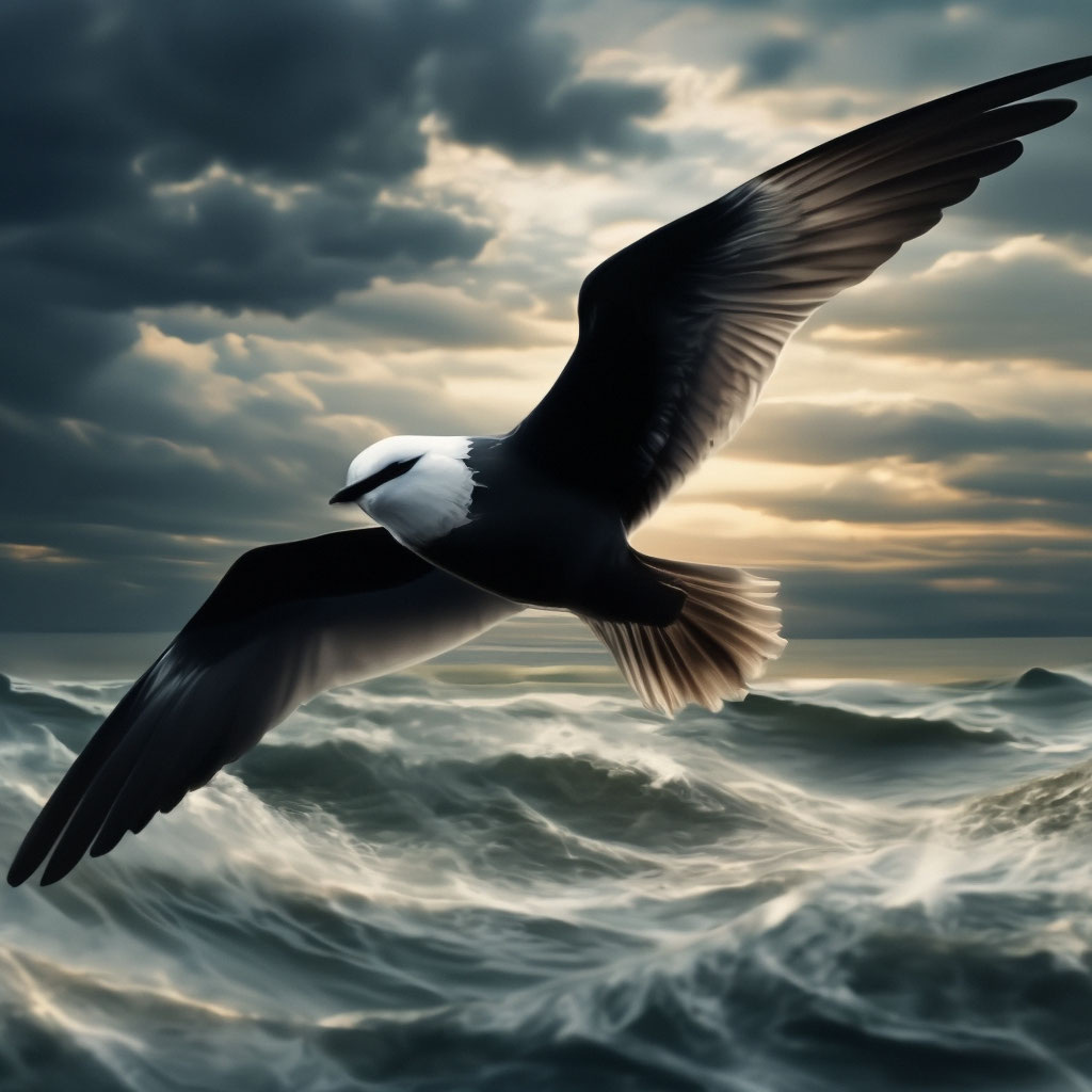 Птица буревестник.