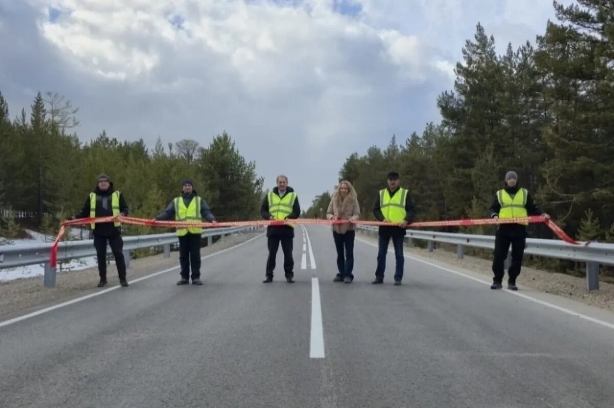    Участок дороги в пять километров отремонтировали на Ольхоне