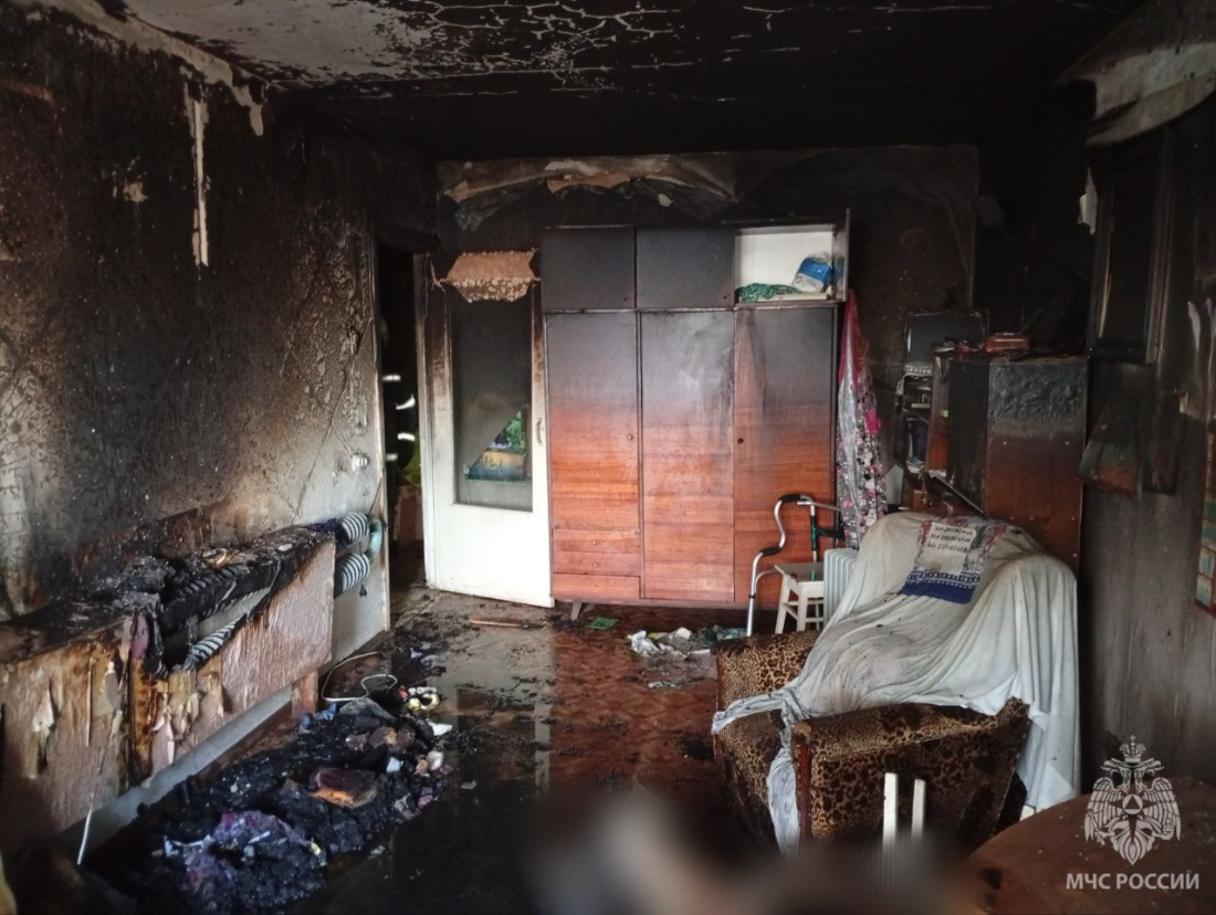    Возгорание произошло в пятиэтажке поселка Гидроторф