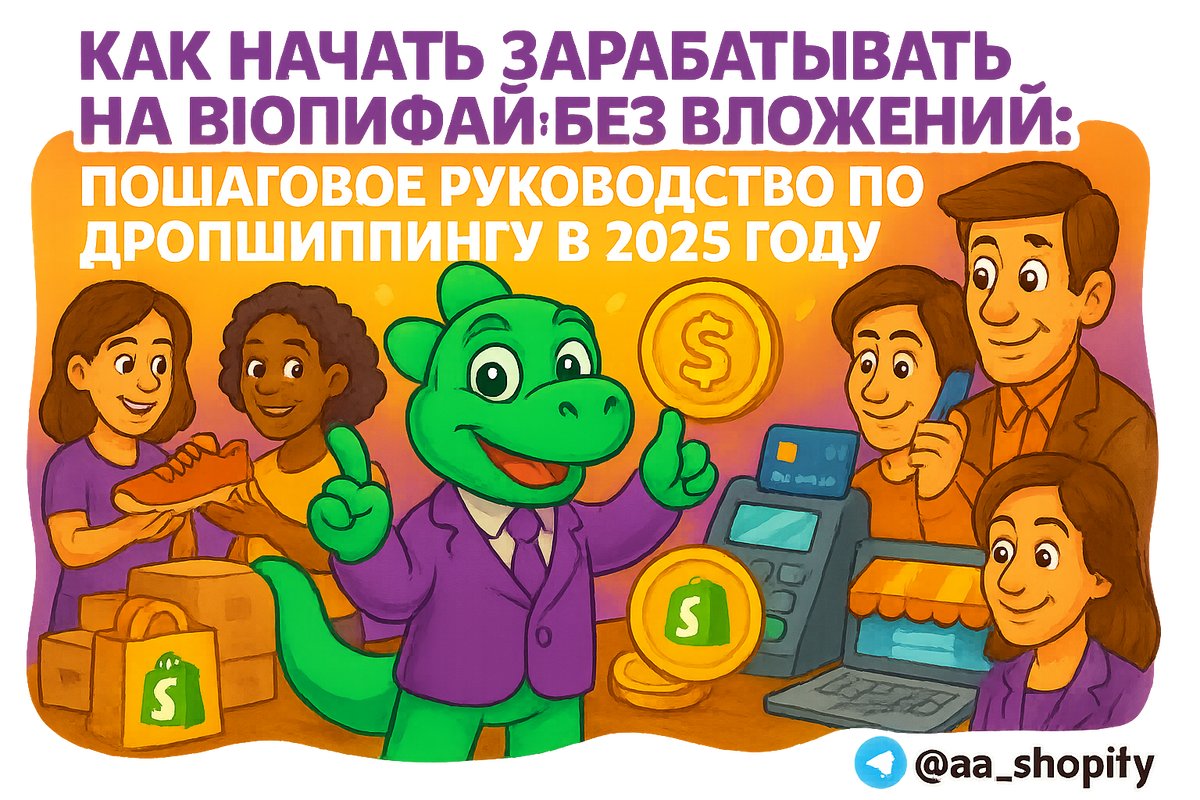    Как начать зарабатывать на Шопифай без вложений: пошаговое руководство по дропшиппингу в 2025 году aa_ecom
