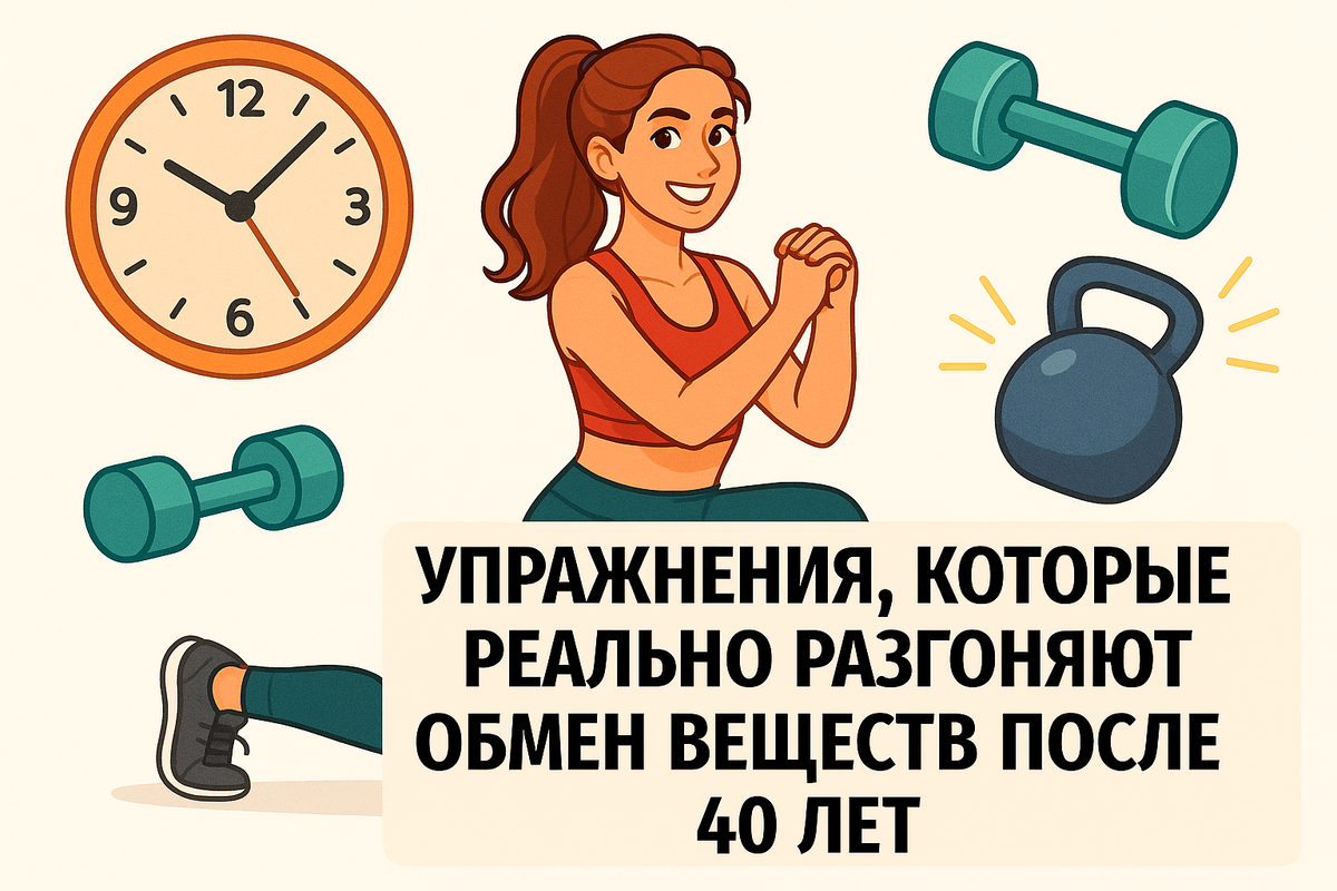 Упражнения, которые реально разгоняют обмен веществ после 40 лет