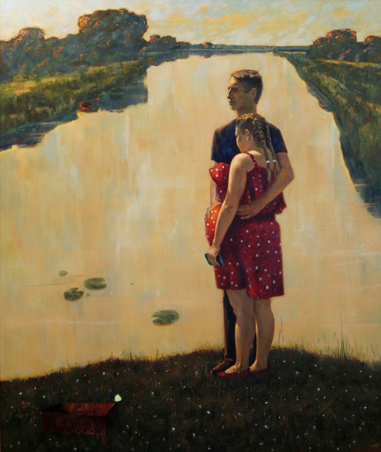  © Николай Горбачевский. Молодые. Холст, масло 195 х 165 см. 