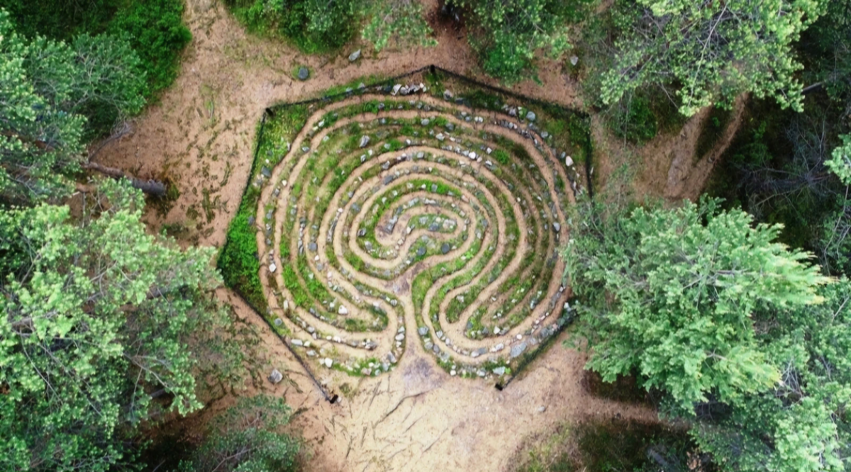 Один из саамских лабиринтов