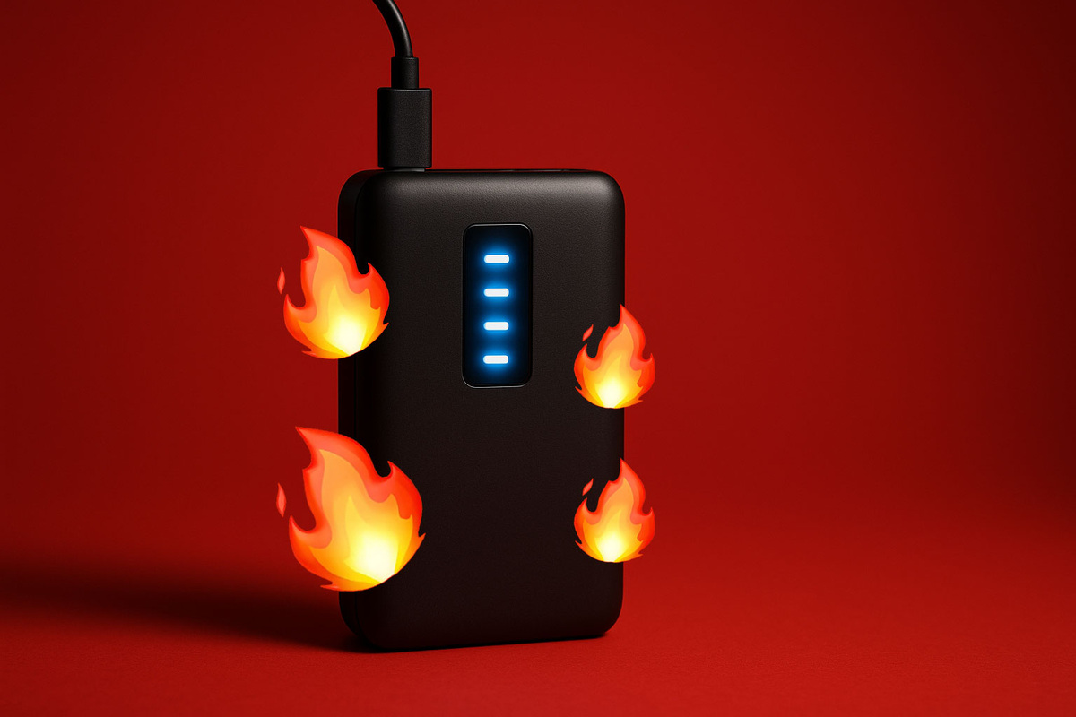    Обычно портативные аккумуляторы не загораются внезапно — они «предупреждают» нас об этом