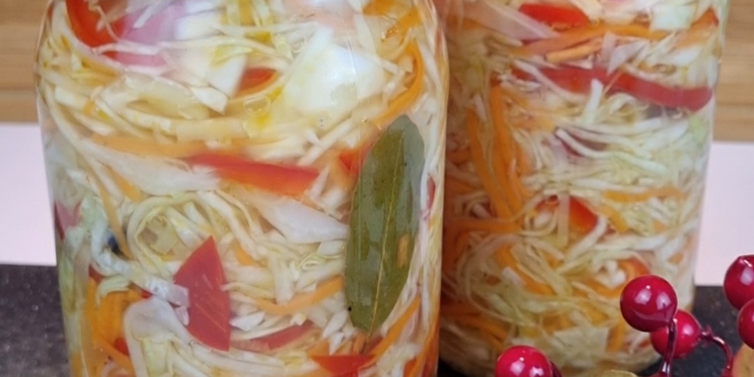Маринованная Капуста с болгарским перцем