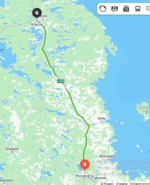 Серые участки дороги - это ремонт. Но Вас он не побеспокоит.