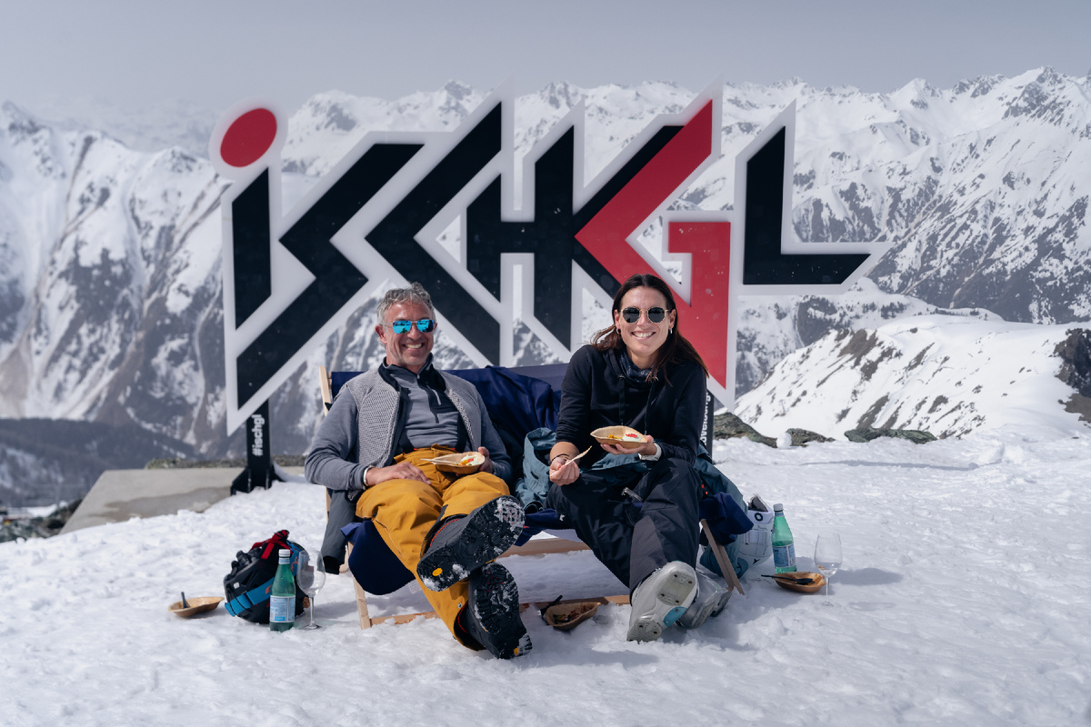 Фотопойнт в зоне катания курорта Ишгль