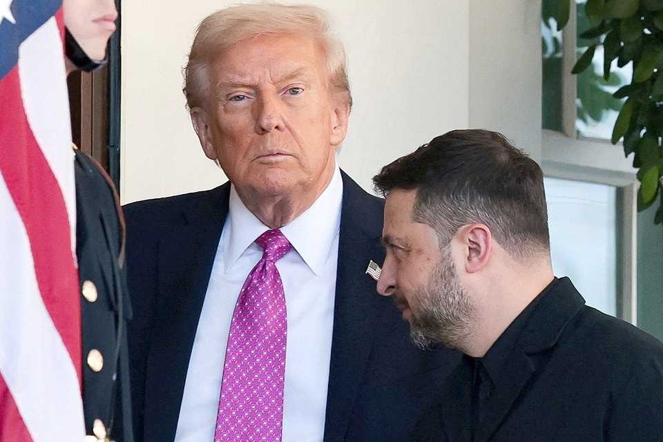    Трамп и Зеленский перед началом встречи в Белом доме, 17 октября 2025 г REUTERS