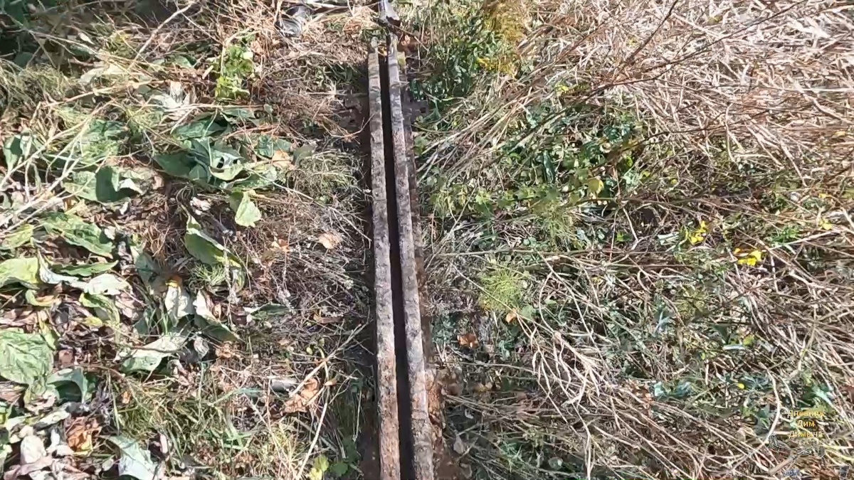 А вот и она сваренная двойная рельса.