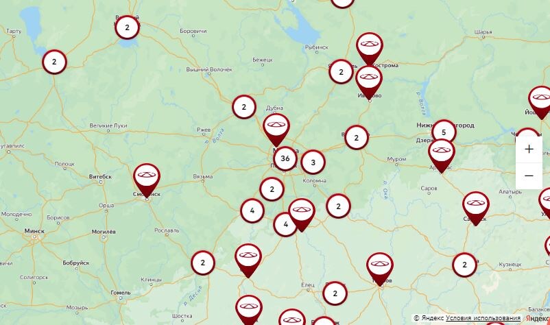 Количество автосалонов