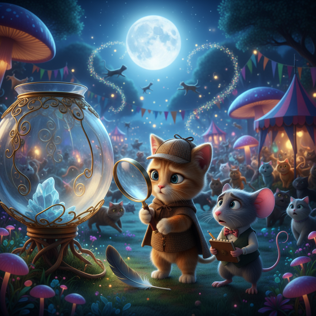 Посреди гнезда, в половинке старой фарфоровой чашки, наполненной водой, плавала Золотая Рыбка!