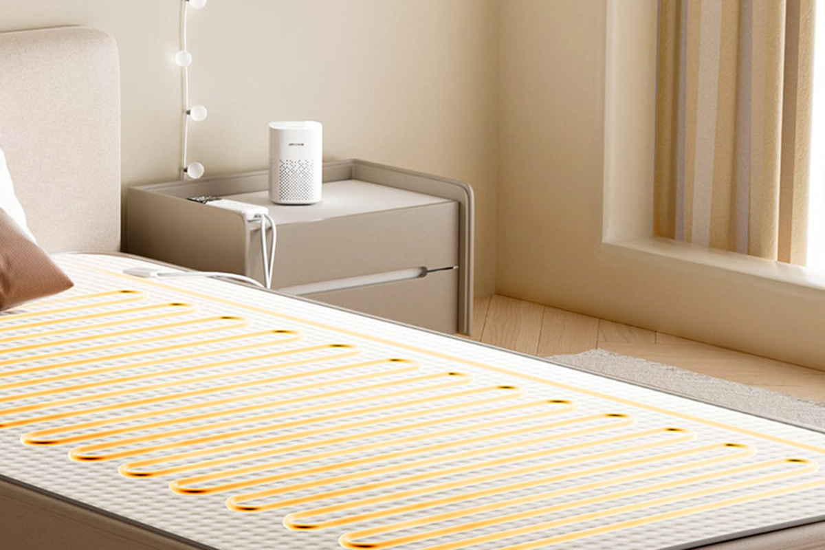 Xiaomi📷Электроодеяло оснащено нагревательным элементом, который выдает мощность 80 Вт