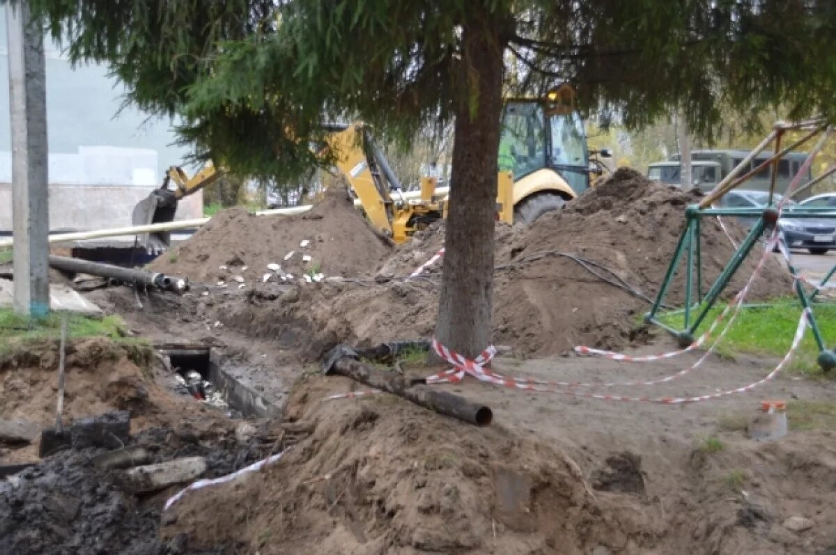    В Твери восстановили несколько теплотрасс