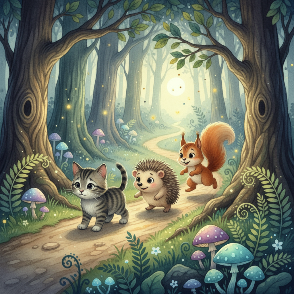 В сердце Тихони зажглась надежда. Той же ночью, когда все уснули, он выскользнул из сарая и отправился в большое путешествие.