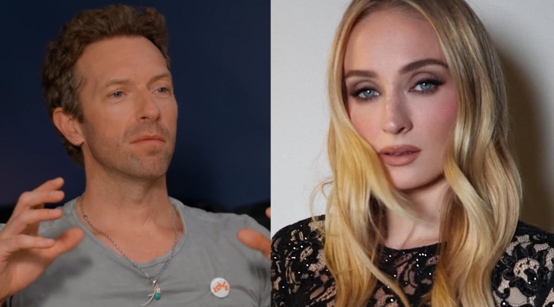     Крис Мартин и Софи Тернер / Фото: скриншот из видео «#ABtalks with Coldplay's Chris Martin» и соцсети Софи Тернер