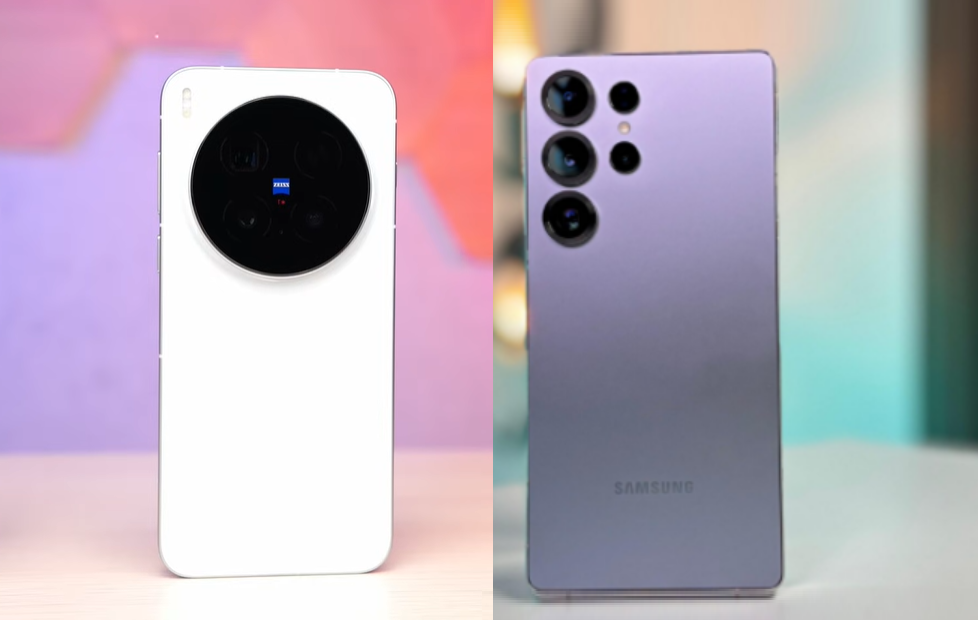 Vivo X300 Pro слева и Samsung S25 Ultra справа