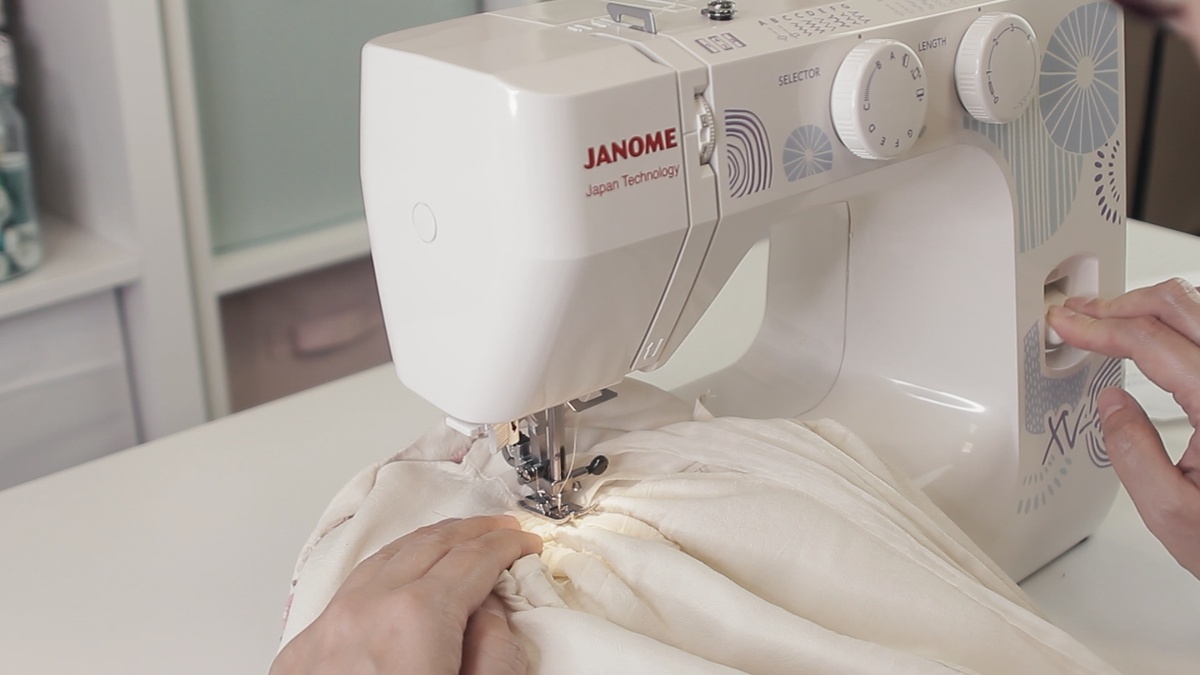 Зашиваем пояс на Janome XV-7