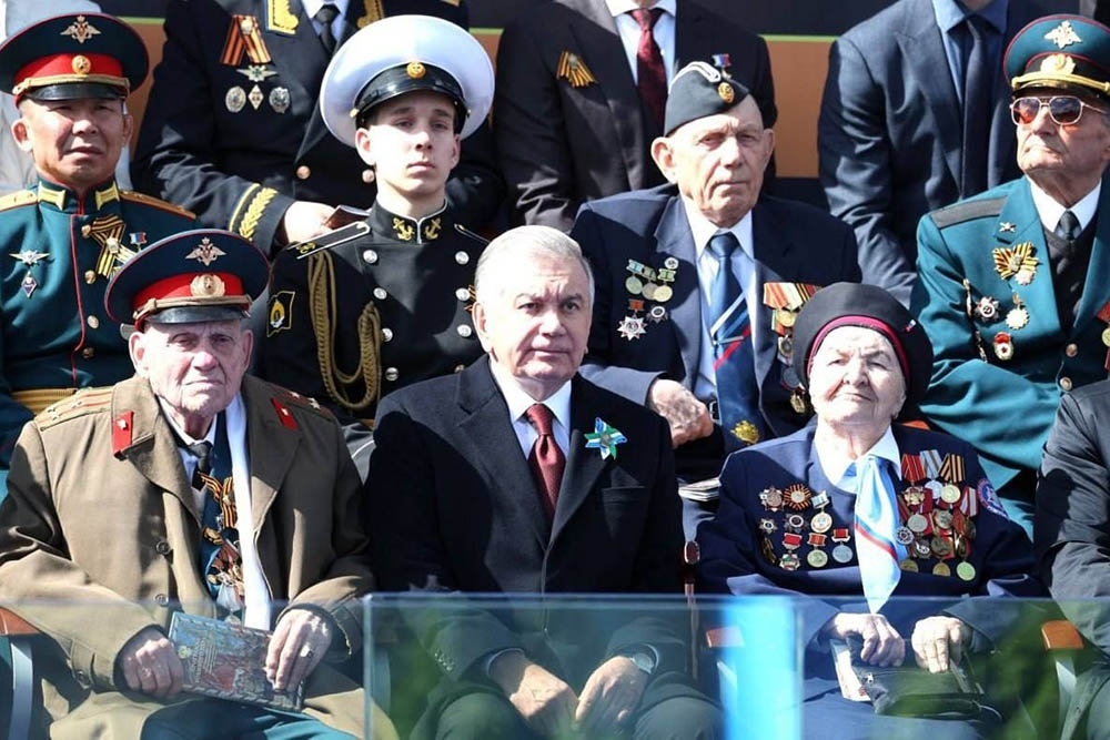    На Параде Победы в 2023 году Вера Панова - героиня войны и заслуженный работник здравоохранения - сидела на трибуне. / Фото: kremlin.ru