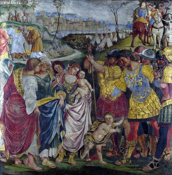 Лука Синьорелли. Семья убеждает Кориолана пощадить Рим, 1509. Национальная галерея Великобритании, Лондон