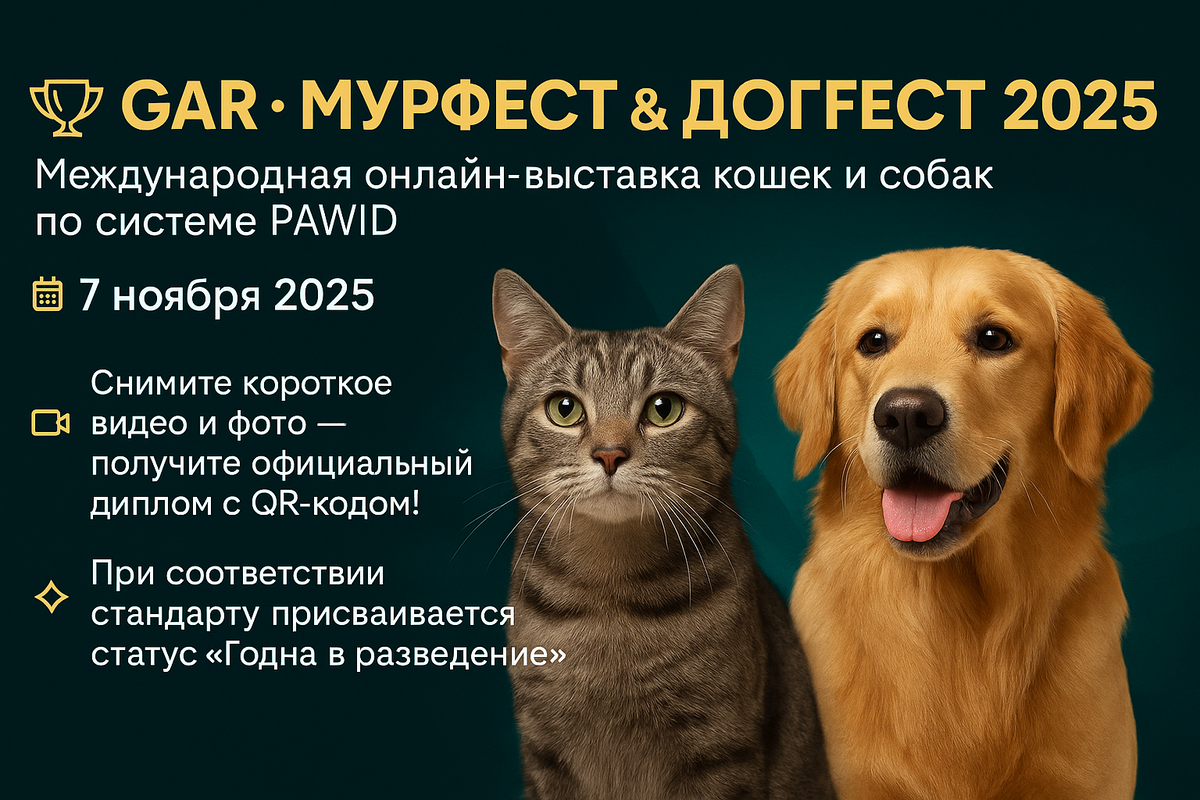 МУРФЕСТ & ДОГФЕСТ — это ваш шанс показать миру, каким уникальным созданием является ваш питомец.