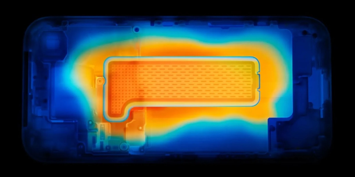    Испарительная камера внутри iPhone 17 Pro