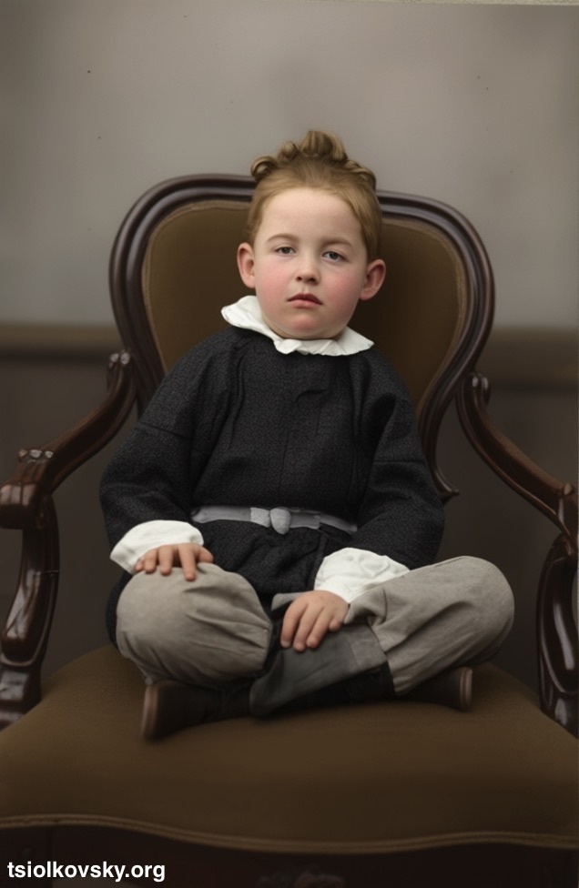 Портрет гения в детстве. Фото: tsiolkovsky.org