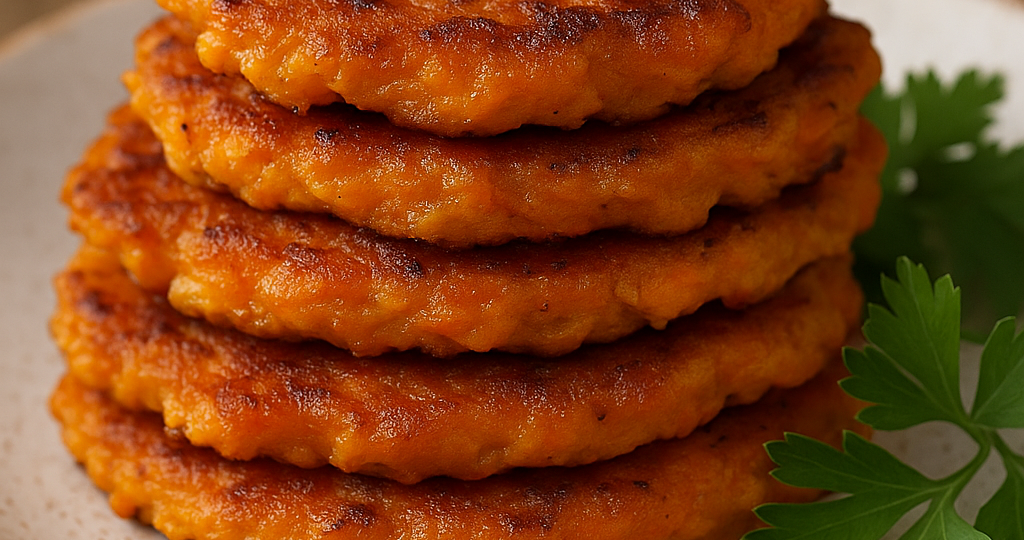 Морковь и чеснок — и всё! Оладьи за 10 минут, которые вкуснее любого гарнира! Просто бюджетно и очень вкусно!