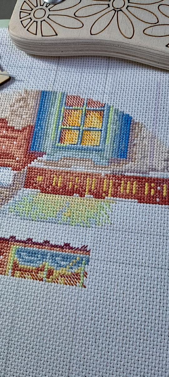 Отшила бэкстрич на раме