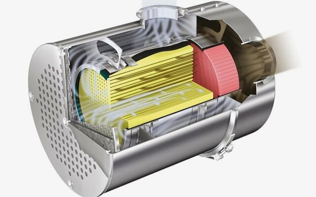 Сажевый фильтр (еще обозначается как DPF — Diesel Particulate Filter) — это экологический элемент выхлопной системы дизельного автомобиля, который улавливает и задерживает мельчайшие частицы сажи (до 90% общей массы) (Фото: RAC Motoring Services)